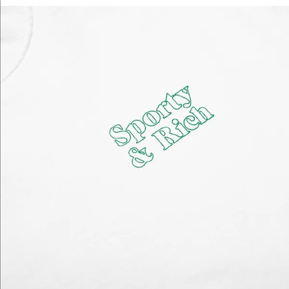 Sporty & Rich White Crewneck Sweatshirt, NWT!